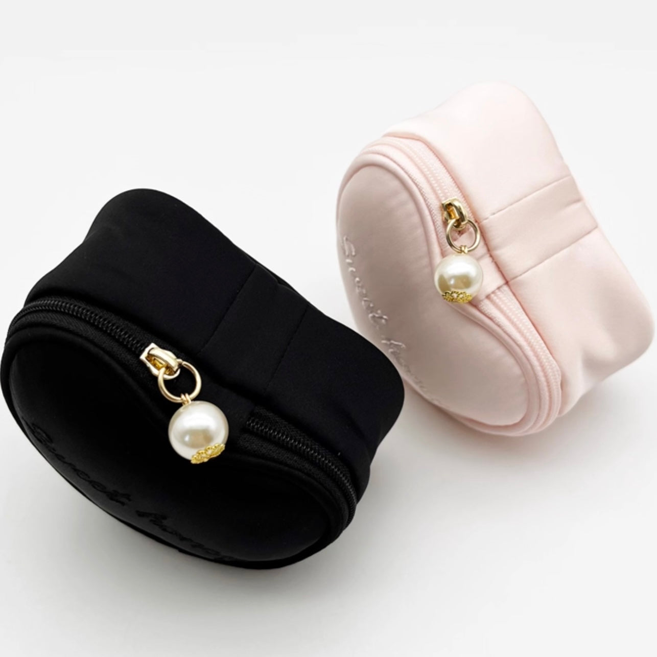 Sweet Honey Heart Jewelry Travel Case Fabric Jewelry Organizer