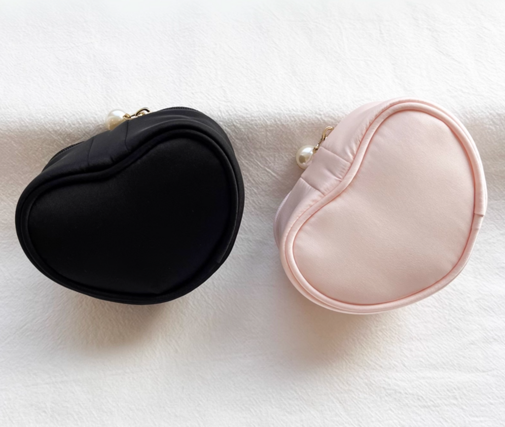 Sweet Honey Heart Jewelry Travel Case Fabric Jewelry Organizer