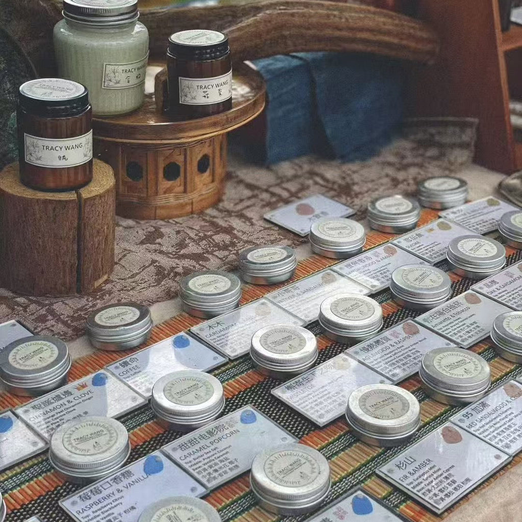 TRACY WANG Travel Scented Candle Set – Natural Soy & Coconut Wax Mini Candle Gift for Relaxation and Sleep