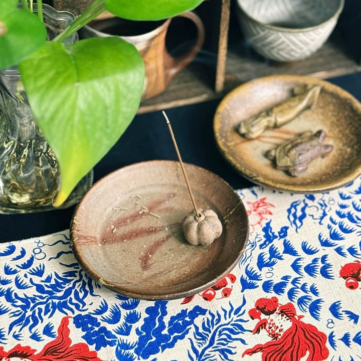 Artisan Handwoven Koi Cotton Cloth – Traditional Chinese Hand-Dyed Fabric for DIY, Sewing, Tea Textiles & Clothing