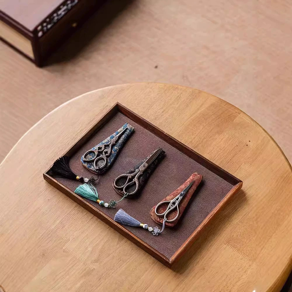 Vintage Titanium Tea Scissors Handcrafted Chinese Tea Accessory Zen-Inspired Tea Tool for Serenity & Craftsmanship