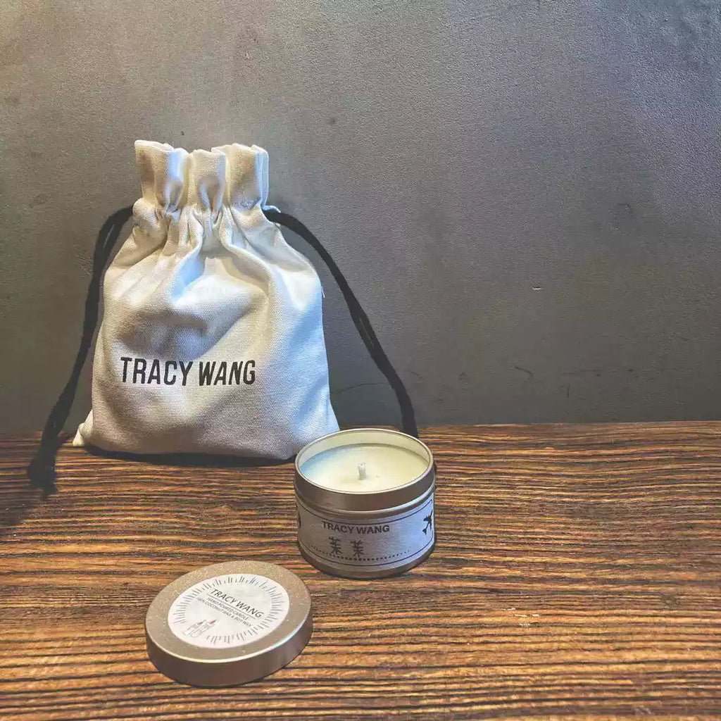 TRACY WANG Travel Scented Candle Set – Natural Soy & Coconut Wax Mini Candle Gift for Relaxation and Sleep