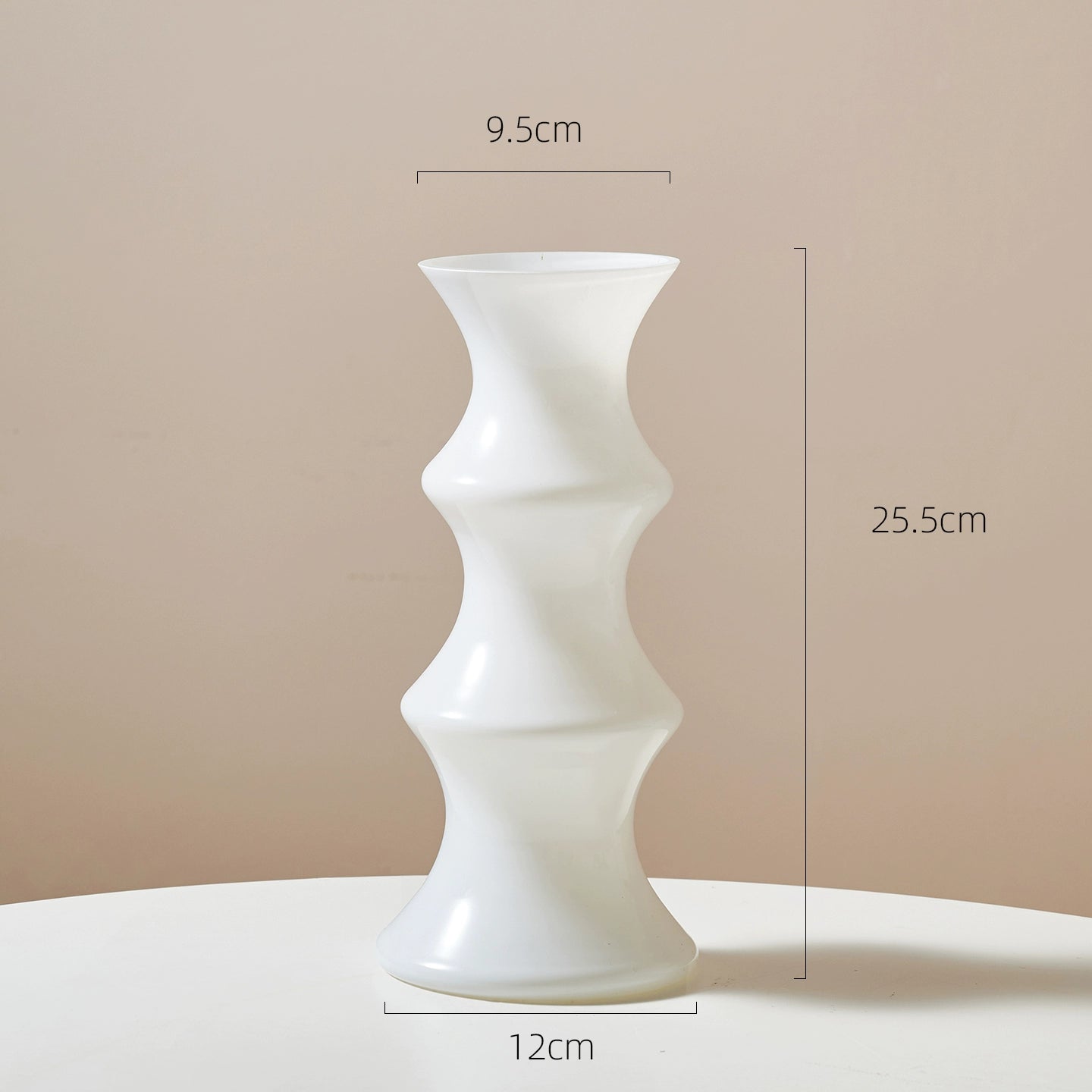 Luxury Bamboo-Textured Glass Vase  Modern Home Decor Centerpiece  Handmade Floral Arrangement Vase (4 Colors)