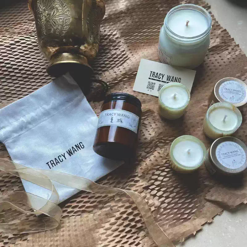 Handcrafted Soy Wax Scented Candle – Essential Oil Relaxation Candle for Bedroom & Gift by TRACY WANG