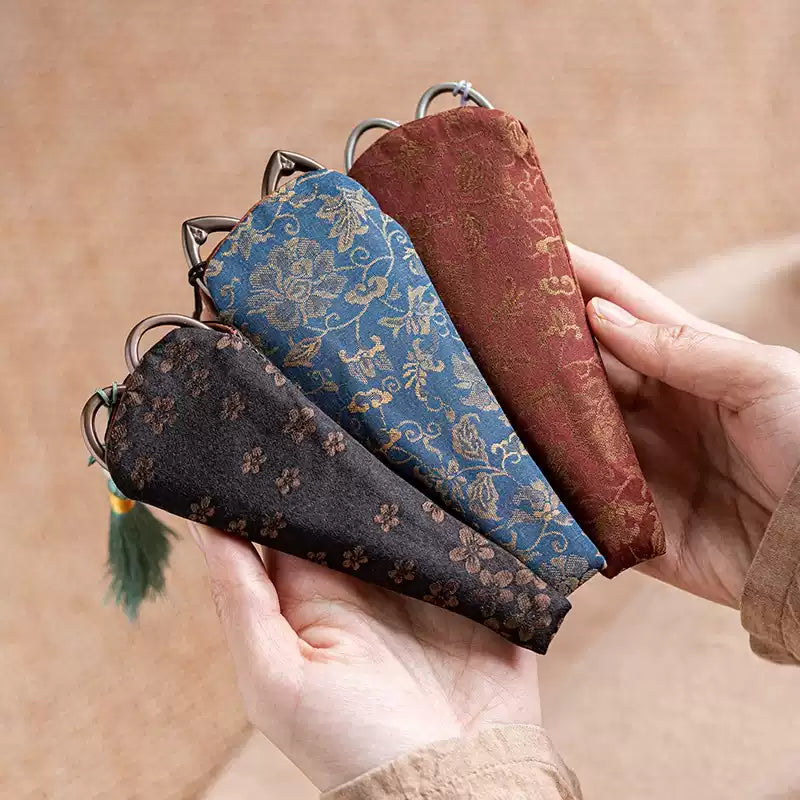 Vintage Titanium Tea Scissors Handcrafted Chinese Tea Accessory Zen-Inspired Tea Tool for Serenity & Craftsmanship